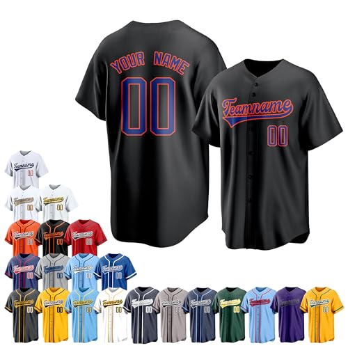 Team Name Custom Men Baseball Jersey Softball T Shirts Women Color 10