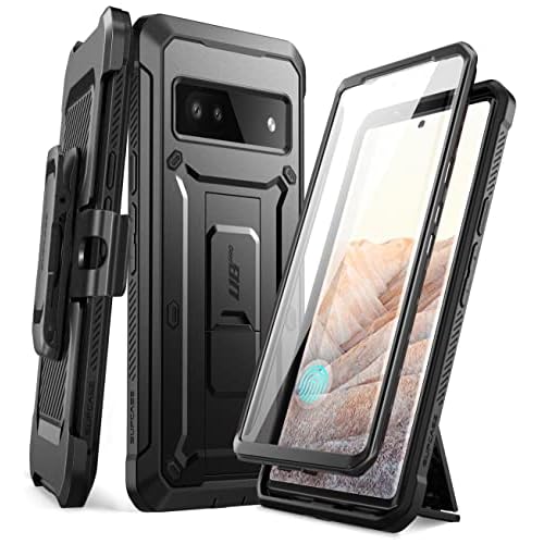 SUPCASE Unicorn Beetle Pro Series Case for Google Pixel 7a (2023 Release), Full-Body Rugged Holster Case with Built-in Screen Protector (Black)