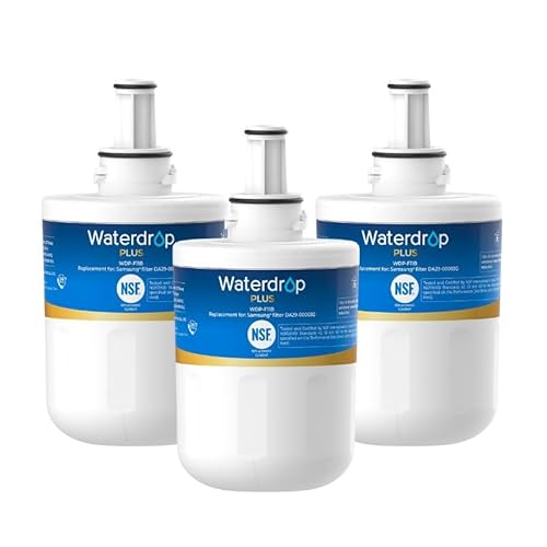 Waterdrop Plus DA29-00003G NSF 401 Refrigerator Water Filter, Replacement for Samsung DA29-00003B, DA29-00003A, Aqua-Pure Plus, HAFCU1, RFG237AARS, RS