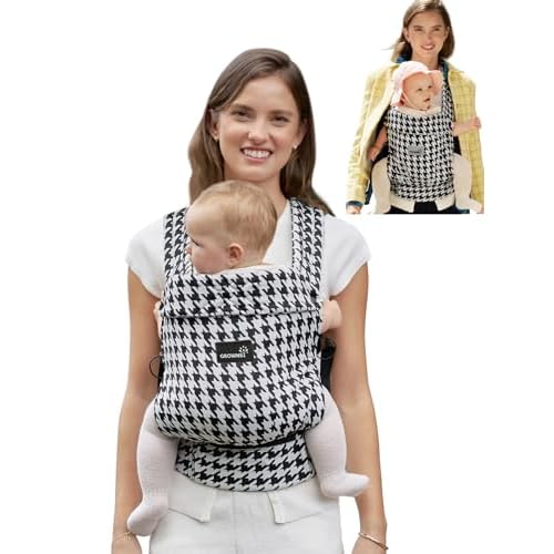 GROWNSY Baby Carrier Newborn to Toddler, Ergonomic Baby Toddler Carrier Slings Wraps with Head Support, Easy to Wear, Infant Carrier Baby Gift, Travel