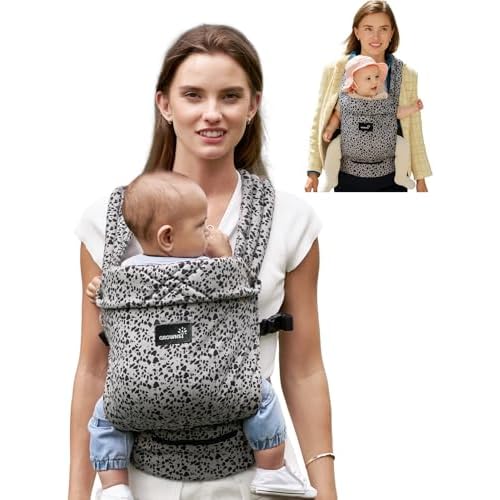 GROWNSY Baby Carrier Newborns to Toddlers, Ergonomic Baby Toddler Carrier Wraps with Head Support, Easy to Wear, Infant Carrier Baby Gift, Travel and