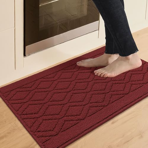 COSY HOMEER-Kitchen-Rugs-and-Mats 20"x30" Non Slip Kitchen Mats for Floor Absorbent Kitchen Rug Washable Kitchen Standing Floor Mat for Sink Mat,Throw
