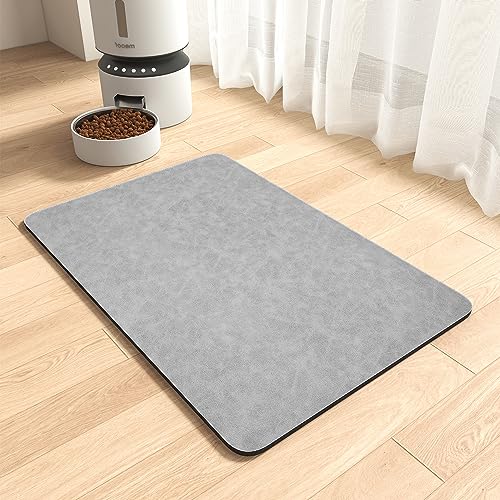 MontVoo-Absorbent Pet Feeding Mat-No Stains Pet Mat for Food and Water Bowl-Quick Dry Cat & Dog Food Mat Water Dispenser Mat-Pet Supplies Mat-Dog Wate