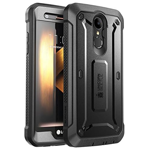SUPCASE Unicorn Beetle PRO Series Full-Body Rugged Holster Case for LG K20 Plus-LG K20 V with Built-in Screen Protector (Black)