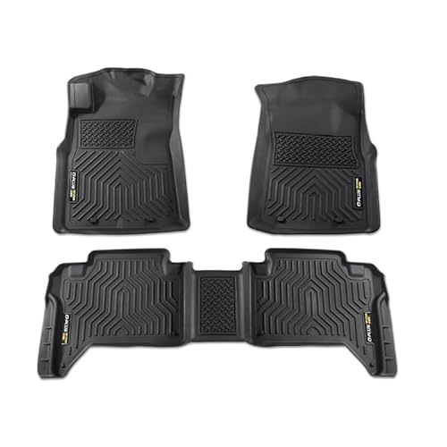G-PLUS Floor Mats Compatible with 2005-2015 Toyota Tacoma Double Cab, Cargo Liners Black All Weather Full Cover Protection 1st & 2nd Row TPE Floor Lin