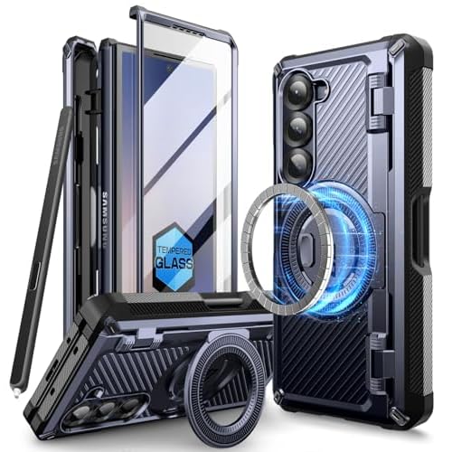 SUPCASE for Z Fold 6 Case with S Pen Holder [UB Pro Mag] [Compatible with MagSafe] [Military Grade Protection] [Built-in Screen Protector & Magnetic R
