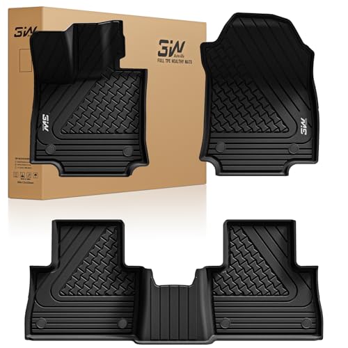 3W Floor Mats Fit Lexus NX 2022-2024 2025 (Not for Hybrid), TPE All Weather Custom Fit Floor Liner for Lexus NX, 1st & 2nd Row Car Mats, Black 4.For L