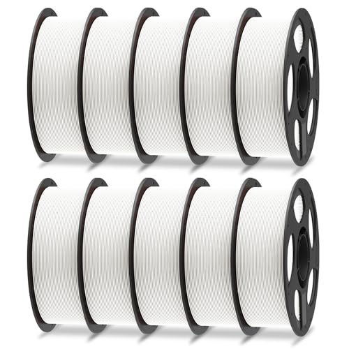 ANYCUBIC PLA+ 3D Printer Filament 1.75mm, High Toughness 3D Printing Filament, Dimensional Accuracy +-- 0.02mm, Print with Most FDM 3D Printers, 10PCS