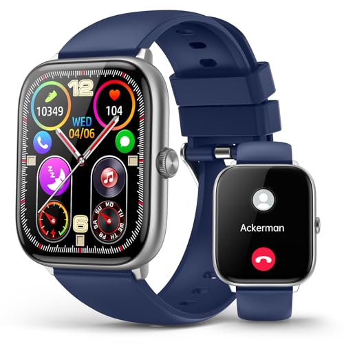 2.06" AMOLED Smart Watch with Bluetooth Call, 118 Sports Modes, 24-7 Heart Rate Monitor, SpO2-Sleep Tracker, Fitness Activity Tracker for Men Women, I