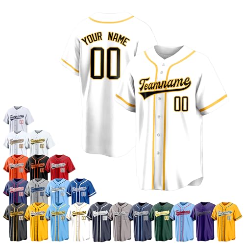 Team Name Custom Men Baseball Jersey Softball T Shirts Women Color 7