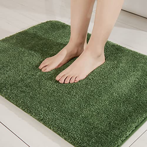 COSY HOMEER Extra Thick Bath Rugs for Bathroom - Anti-Slip Bath Mats Soft Plush Yarn Shaggy 100% Strong Mirco Polyeste Mat Living Room Bedroom Mat Flo