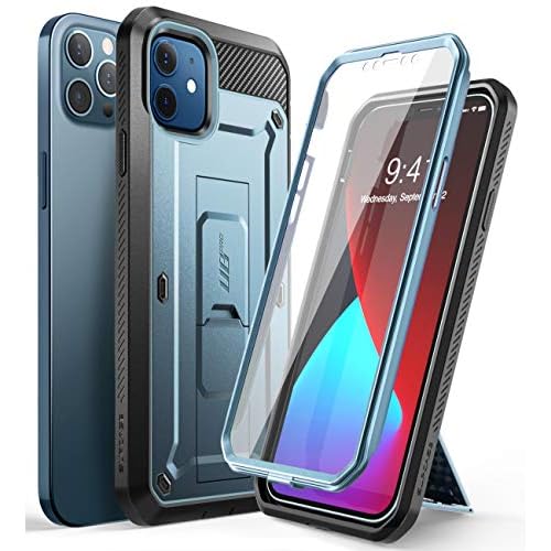 SupCase Unicorn Beetle Pro Series Case for iPhone 12 - iPhone 12 Pro (2020 Release) 6.1 Inch, Built-in Screen Protector Full-Body Rugged Holster Case