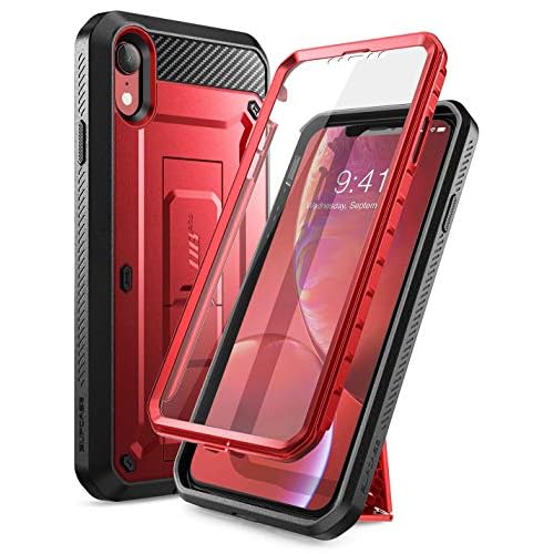 SUPCASE Unicorn Beetle Pro Series Case Designed for iPhone XR, with Built-in Screen Protector Full-Body Rugged Holster Case for iPhone XR 6.1 Inch (20
