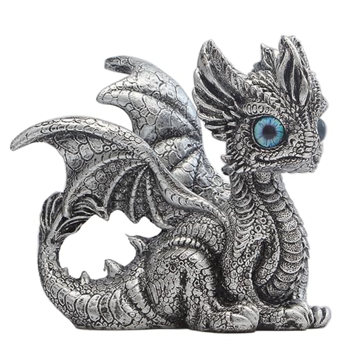 Dragon Statue Medieval Baby Dragons Collectible Figurine Decorative - Gifts for Dragons Lover,Bedroom-Bookshelf-Desk Decor No Ball