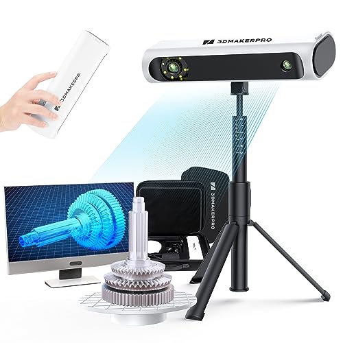 Lynx 3D Scanner, 0.1MM Accuracy & 10 FPS Scan Speed, Portable 3D Scanner for 3D Printing and 3D Printer (Premium Version)