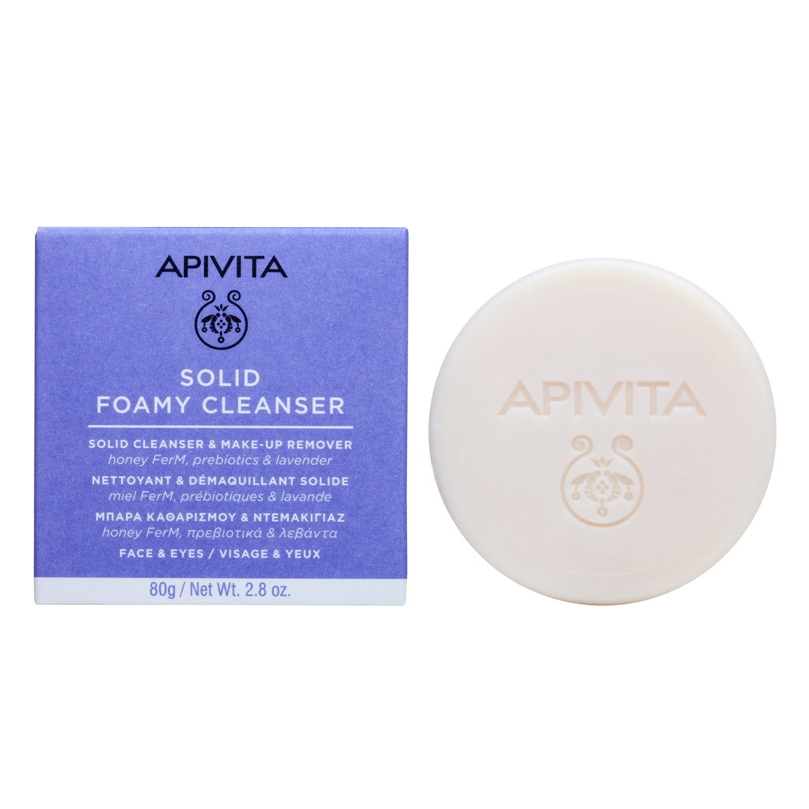Apivita Solid Cleanser and Make-up Remover 80g