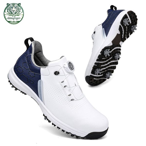 ddmytiger Golf men&#039;s shoes, waterproof and breathable activity spikes, rotating shoelaces, women&#039;s golf shoes A