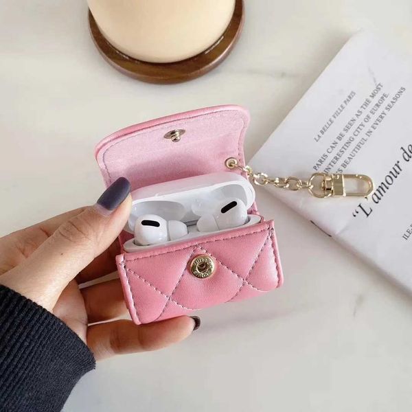 Cute girl AirPods 2 leather case with Keychian soft all inclusive AirPod Pro case suitable for AirPods Pro 2 () M240827