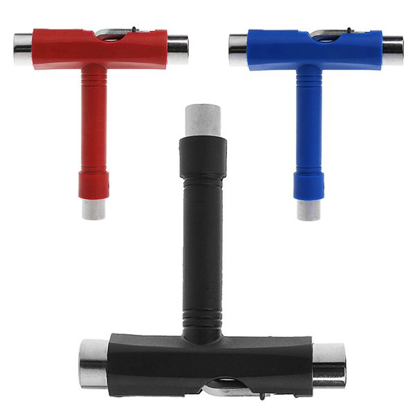 Skate T TOOL Skateboard Scooter Longboard Tools Kick Scooter Mini T Wrench Spann All-in-one Skate Tools fast shipping 131 LL