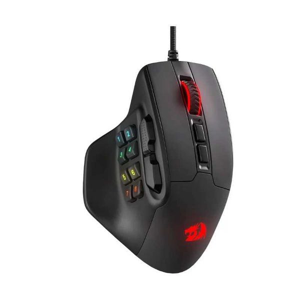 Redragon M811 Aatrox MMO Gaming Mouse 15 Programmable Buttons Wired RGB Gamer Mouse w- Ergonic Natural Grip Build Z250113