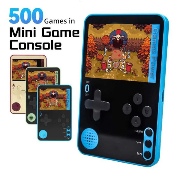 2.4 inch K10 Portable Players Ultra Thin Handheld Video Game Player Built-in 500 Classic Games For Kids Adults Retro Gaming Console