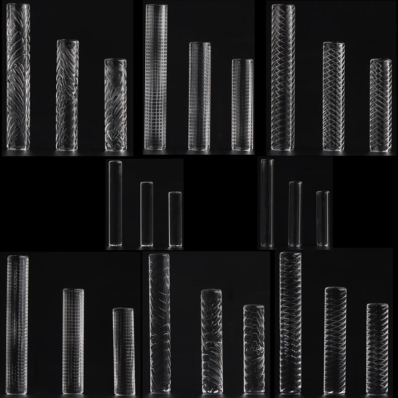 Accessories Hollow-Soild sandblasting Quartz Terp Pillars 6mm*25mm Quartz Pills For Terp Slurper Blender Banger Nails Glass Water