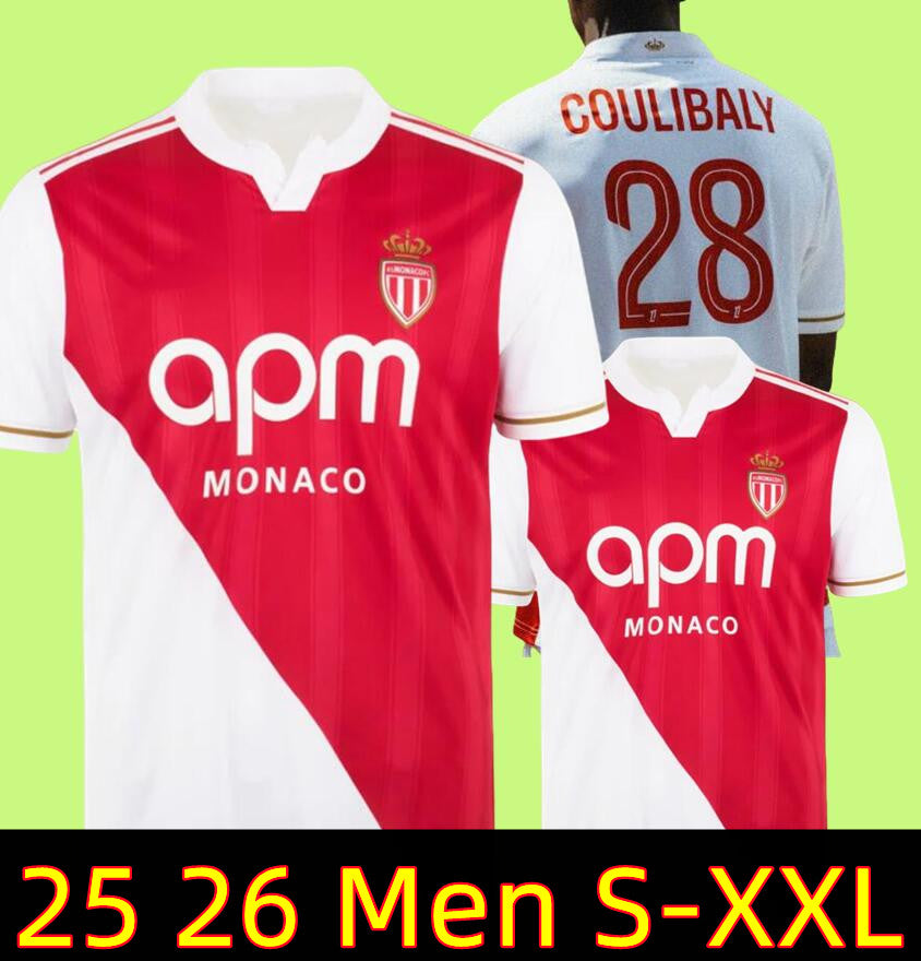 2025 2026 ASS Monaco 1959-1960 Black Away BEN YEDDER Soccer Jerseys MINAMINO BOADU GOLOVIN 24 25 maillot de foot BALOGUN EMBOLO cage Men Kids Centen