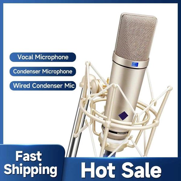 Microphones U Professional Large Diaphragm Condenser 87 Microphone Series High-End Recording Studio for Live Streaming and Karaoke S246110