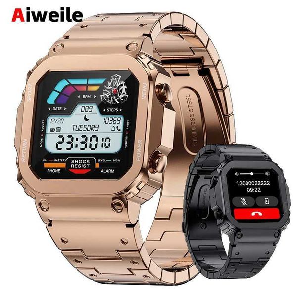 Home AW39 Military Smart Watch High-end Mens Smartwatch for Android IOS Sports Modes BT Call Gift DIY Watch Face Ultra T241213