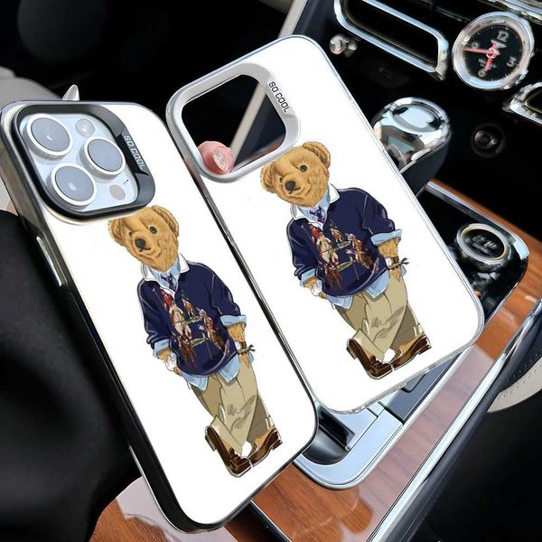 Cell Phone Cases Epc Baron Filou Bear Fashion Case IMD Suitable for iPhone 16 15 13 11 Pro Max Plus Color Silver Cover H250210 JBT8