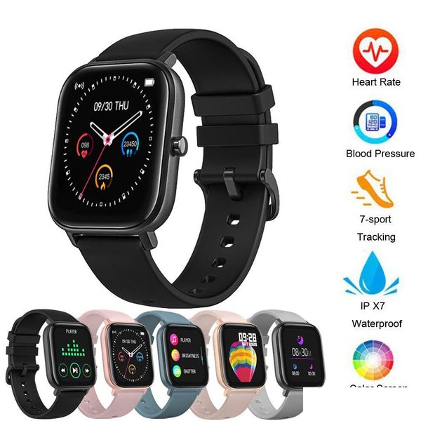 Smart Watches Id P8 Watch Men Wat Women Ip67 Waterproof Fiess Tracker Sport Heart Rate Monitor Fl Touch Smartwat For Amazfit Dhkvu