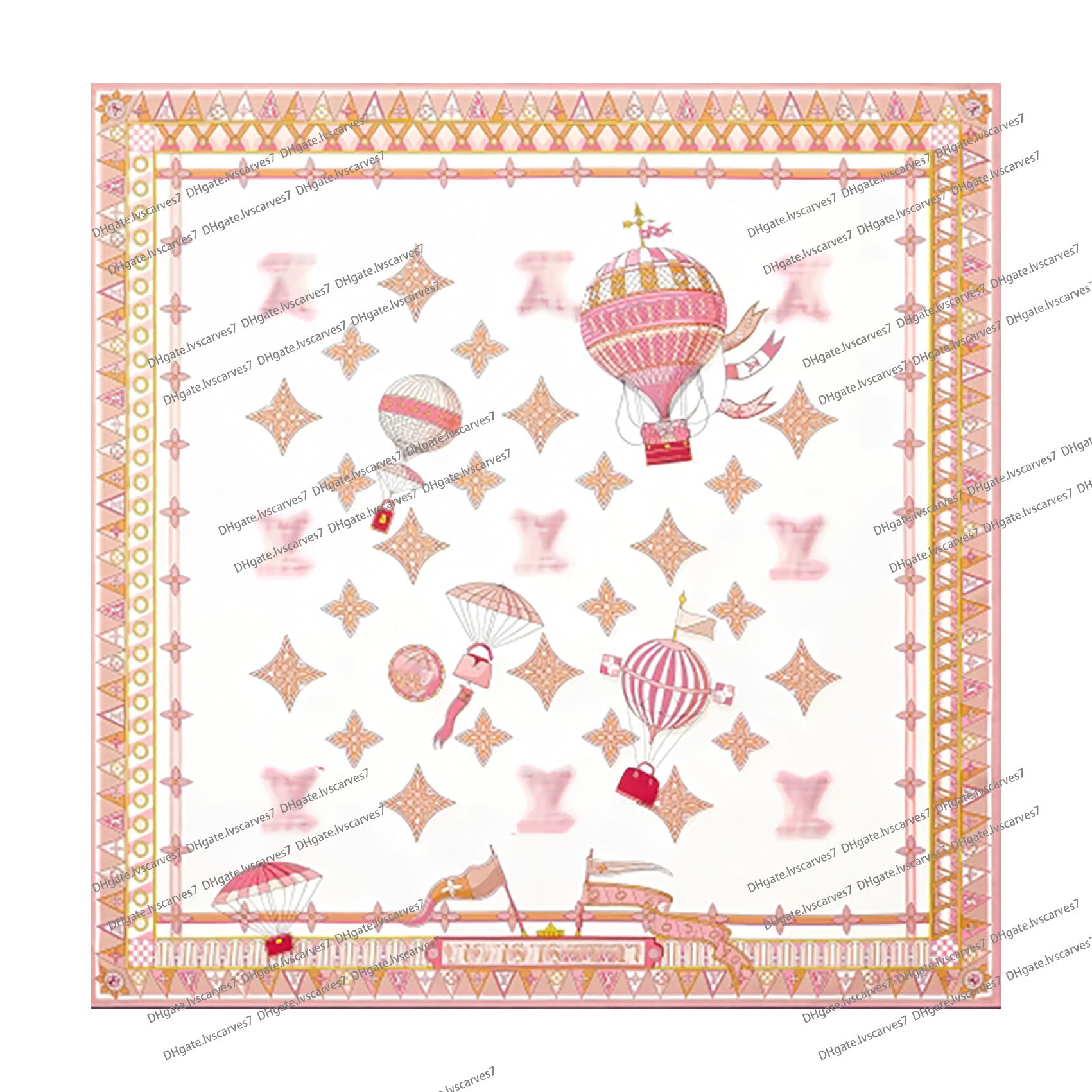 New 70cm Silk Feeling Square Scarf Designer Women Luxury Brand Neck Tie Female Hair Shawl Wraps Headkerchief Hijab Bandana Fashion Classic Black Pin