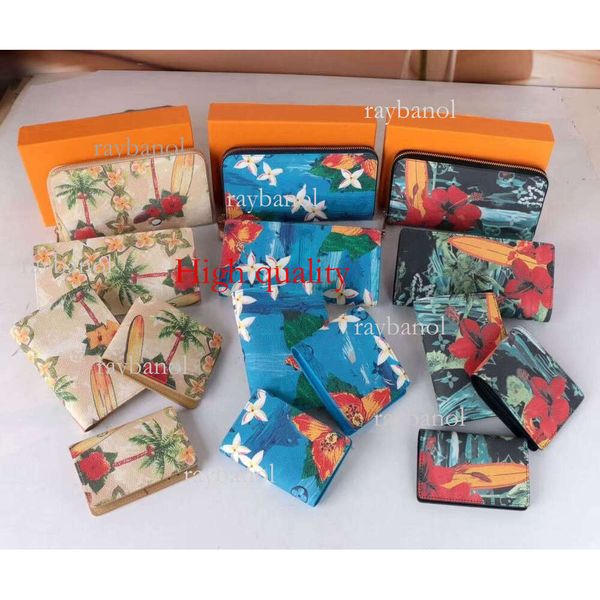 Top quality Designer zippy wallets womens pouch cles short mens coin purse credit card holder small wallet key ring emed cardholder leather