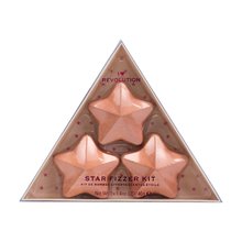 Makeup revolution Star Bath Fizz Kit Star Bath Bomb Gift Set 3 x 40g Coconut