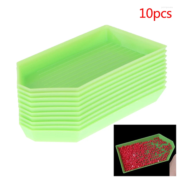Nail Dryers 10pcs Tray Dia Point Drill Plate Box Embroidery Accessories