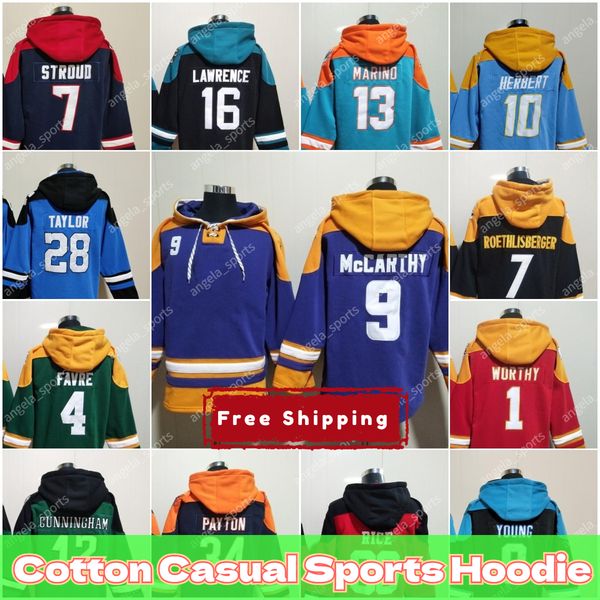 Mens Hoodie Jersey J.J. McCarthy Deion Sanders Deion Sanders Ridley McCaffrey Watt Heyward Hall Taylor Carr Brady Edelman Jefferson Bosa Rod