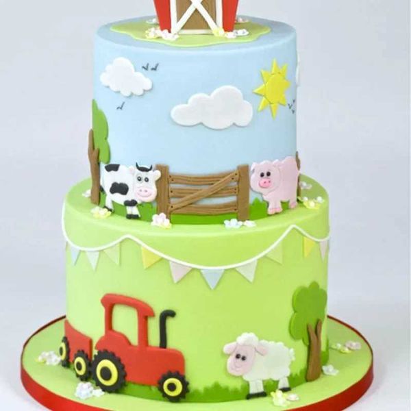 4 pieces of car transportation Fondant cake decoration tool Cookie cutter Cloud Crown cake mold Sugarcraft mold decoration tool Y250113