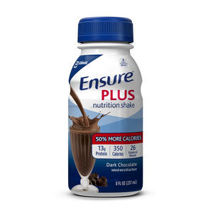 Ensure Plus Nutrition Shake Dark Chocolate 8 oz Bottle