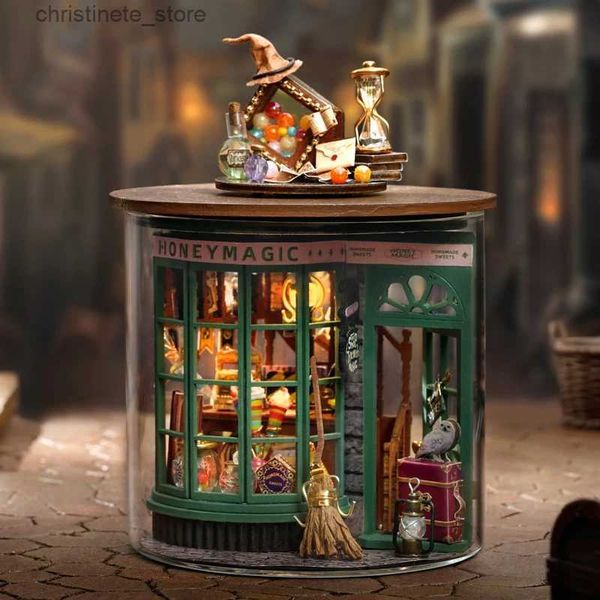 ArchitectureDIY House Baby House Kit Mini DIY Small Making 3D Puzzle Assembly Building Model Toys Home Bedroom Decoration with Furniture Wo