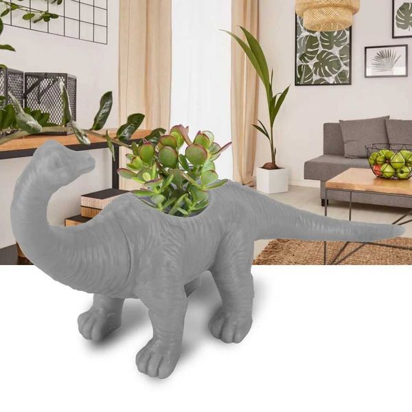 Planters Pots Creative Dinosaur Shape Flower Pot Plastic Cactus Succulent Plant Planter For Home Garden Decoration H241206
