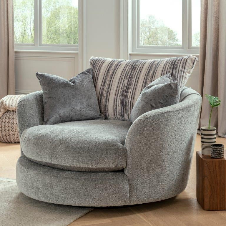 Freddie Cuddler Swivel Chair - Fabric - Grade A