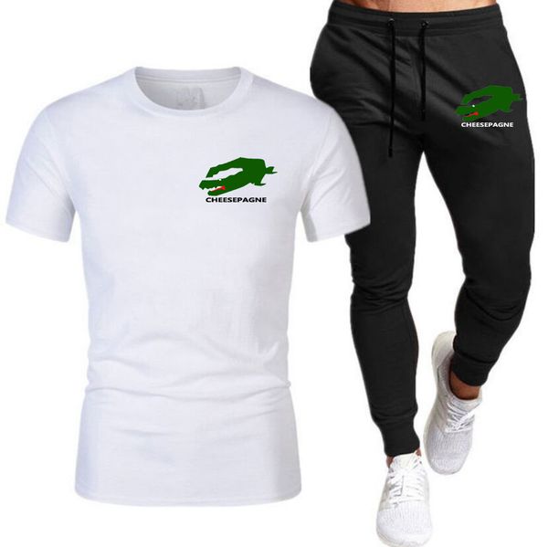 Men&#039;s Set Fashion Sportswear Men&#039;s Short sleeved T-shirt Sports Shorts Set Men&#039;s Casual Men&#039;s Clothing Men&#039;s Joggin