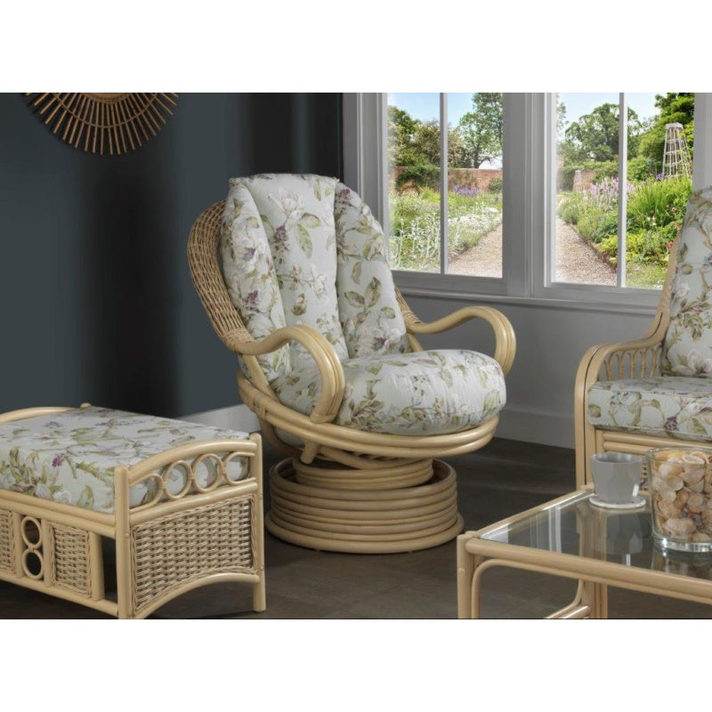 Desser Light Oak Laminated Swivel Rocker Chair - Grade C