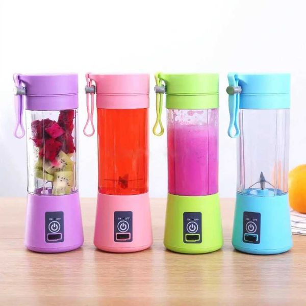 Portable 380ml Charging USB Electric Juice Cup Mini Juice Bottle Blender Fruit and Vegetable Blender W241025