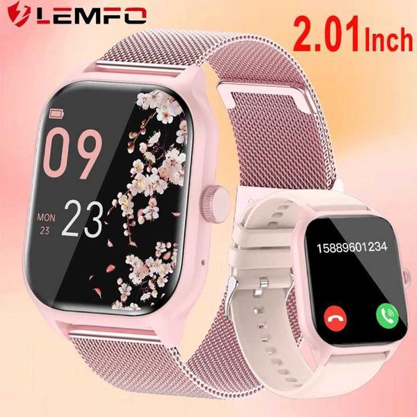 LEMFO LT10 Smart Watch Ladies 2.01Inch 360*360 HD Dial Call Smartwatch Men For Android IOS Fitness Tracker Sports Watches M240824