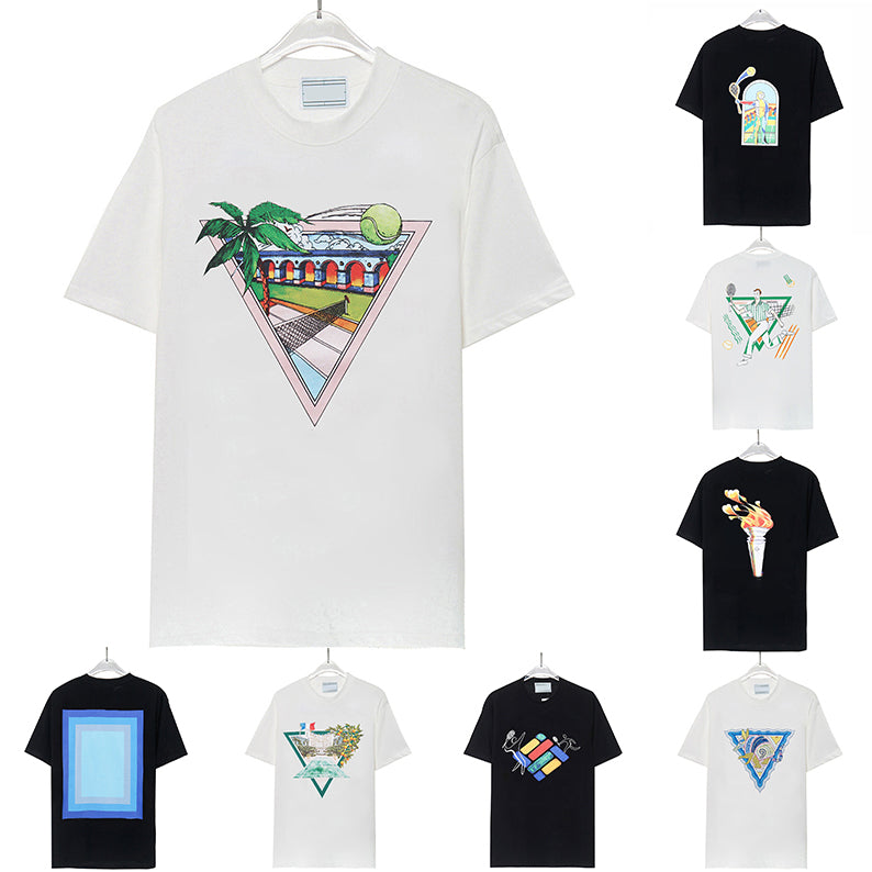 20ss Summer Mens Designer T Shirt and Women Tshirts Loose Shorts Sleeves Tees Apparel Fashion Luxurys Tshirts Street Polos Clothes Clothing Tops Siz