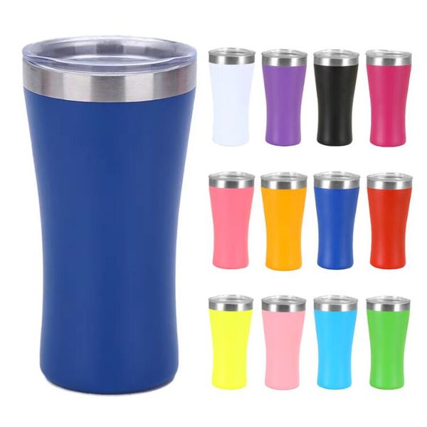 Colorful 6oz Tumbler Double Wall Stainless Steel Vacuum Insulated Unbreakable Powder Coated Beer Coffee Cup Travel Drinking Mugs With Lids F