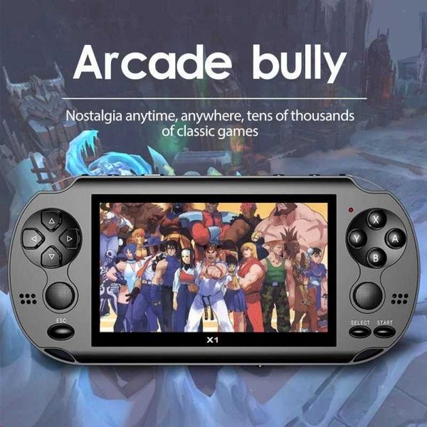 NEW Gamepad 4.3-inch Game Console 8GB Handheld For PSP 128 Bit Game Console Retro Built-in 10000 Classic Games Console CameraC250212