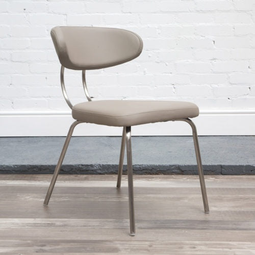 HND Margot Dining Chair - White PU Leather