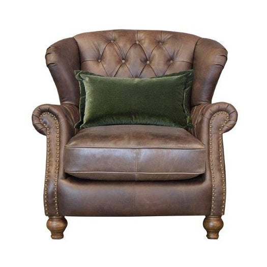 Alexander and James Wilson Wing Chair - Leather - Byron-Satchel-Soul-Indiana
